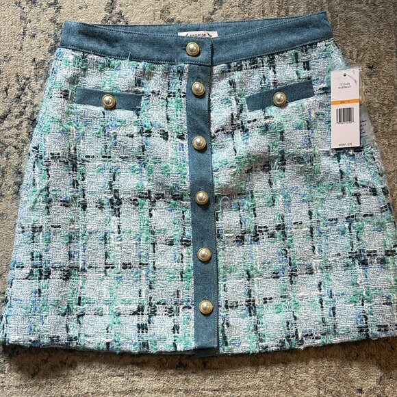 Nanette Nanette Lepore Womens Tweed Skirt- Small - Picture 2 of 6